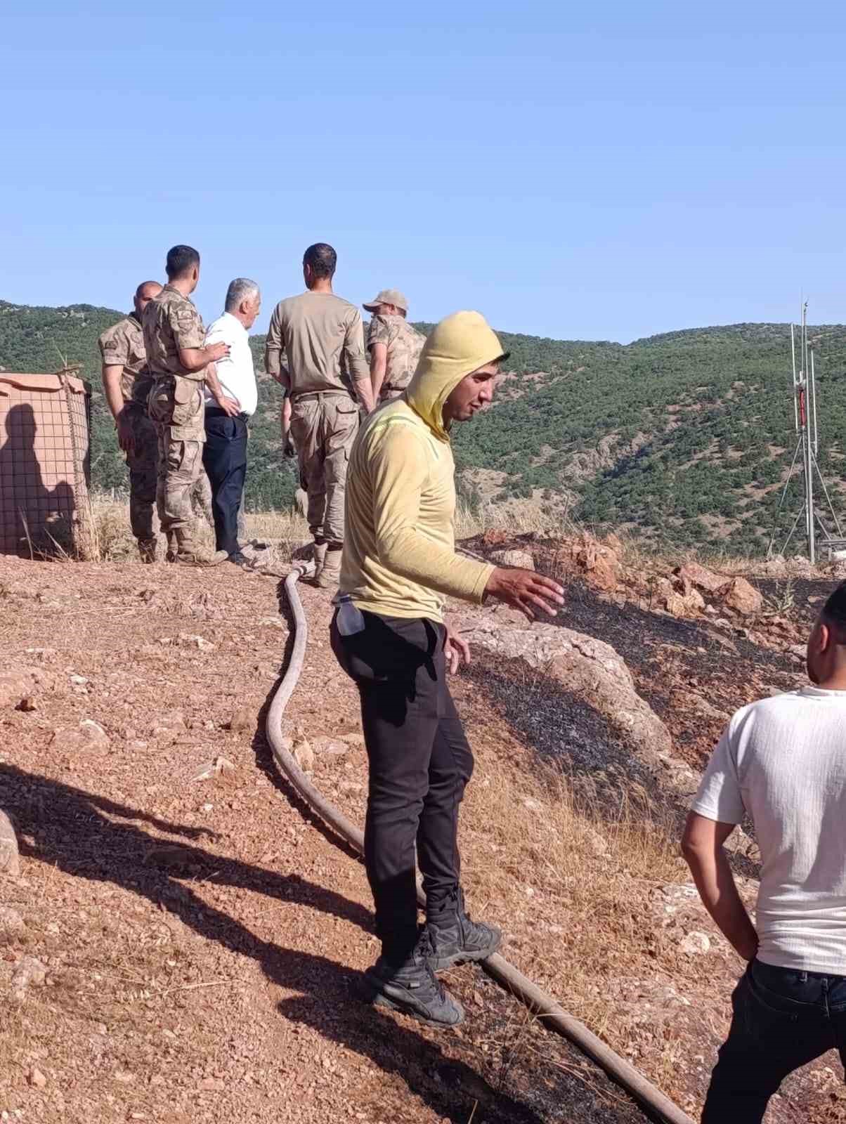 Siirt’te çıkan yangın ekiplerin müdahalesiyle söndürüldü