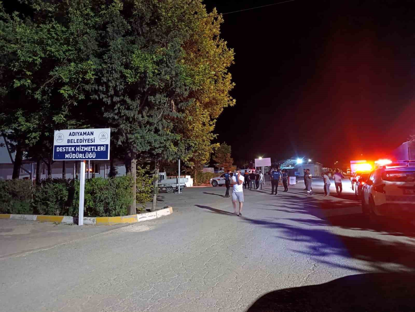 Adıyaman’da boş alanda klor gazı paniği