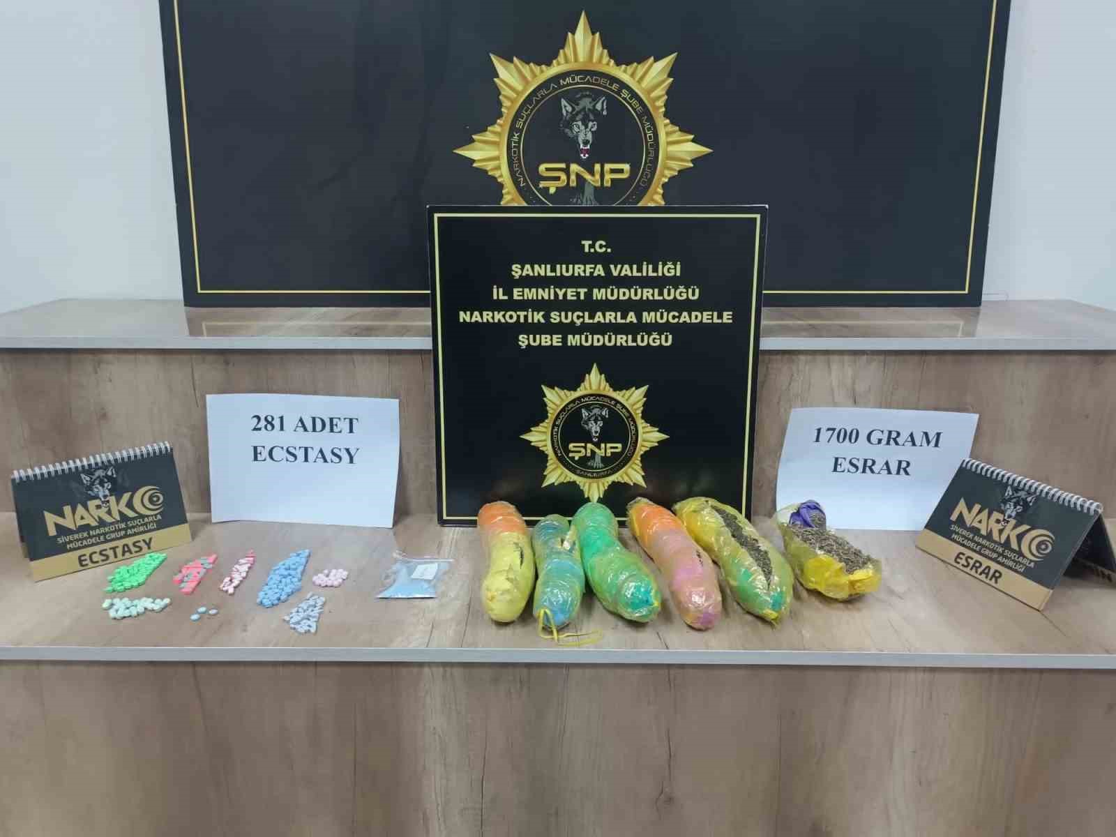 Şanlıurfa’da uyuşturucu operasyonu: 5 gözaltı