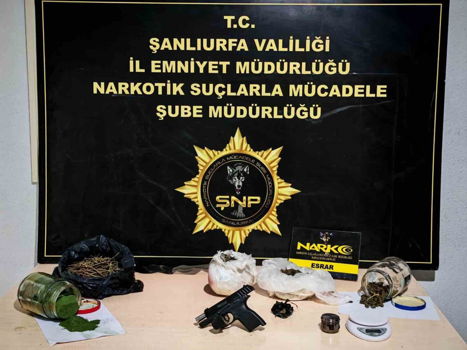Şanlıurfa’da uyuşturucu operasyonu: 5 gözaltı