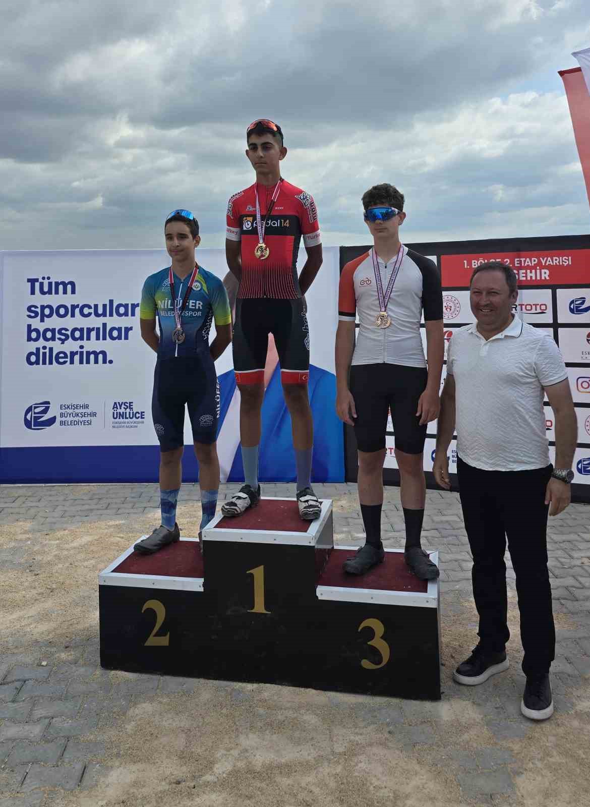 Pedal sporcuları Eskişehir’de podyum için yarıştı