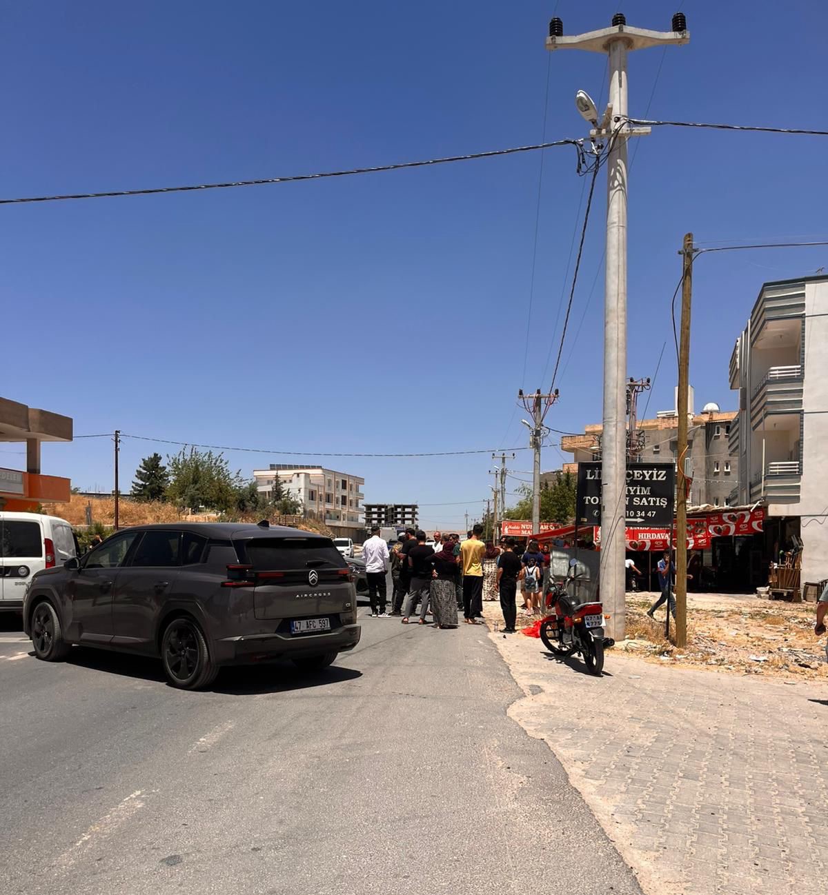 Mardin’de motosiklet ile otomobil çarpıştı: 1 yaralı