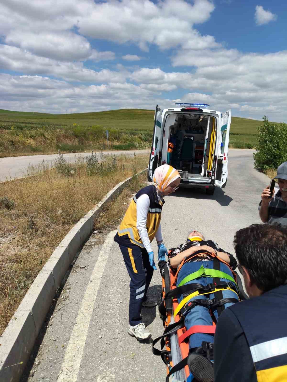 Çorum’da iki otomobil çarpıştı: 1 yaralı