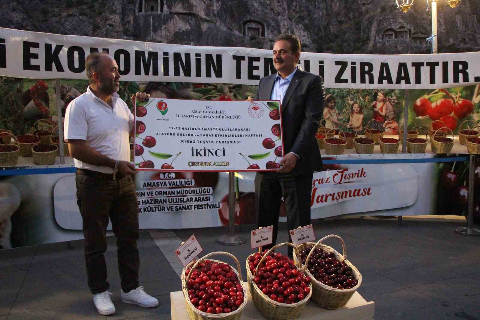 Amasya’da 65. Kiraz Teşvik Yarışması yapıldı