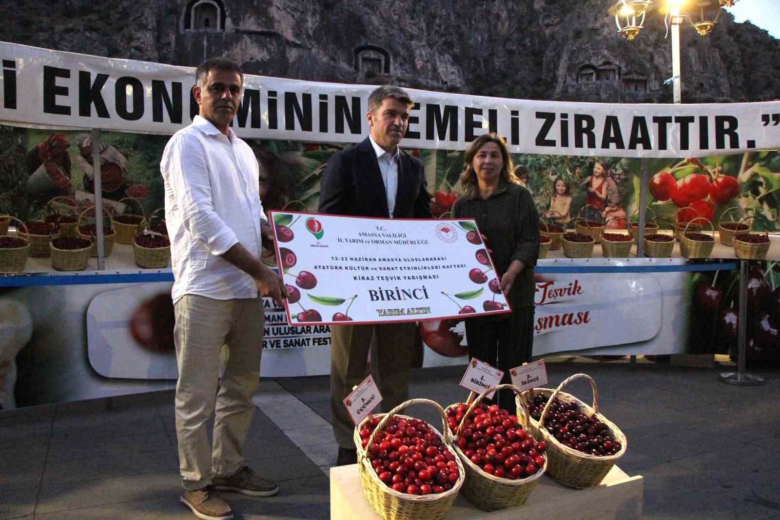 Amasya’da 65. Kiraz Teşvik Yarışması yapıldı