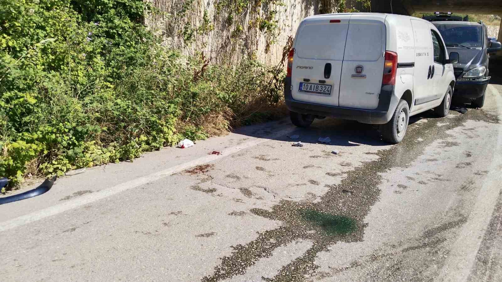 Erdek’te alt geçitte kaza: 1 yaralı