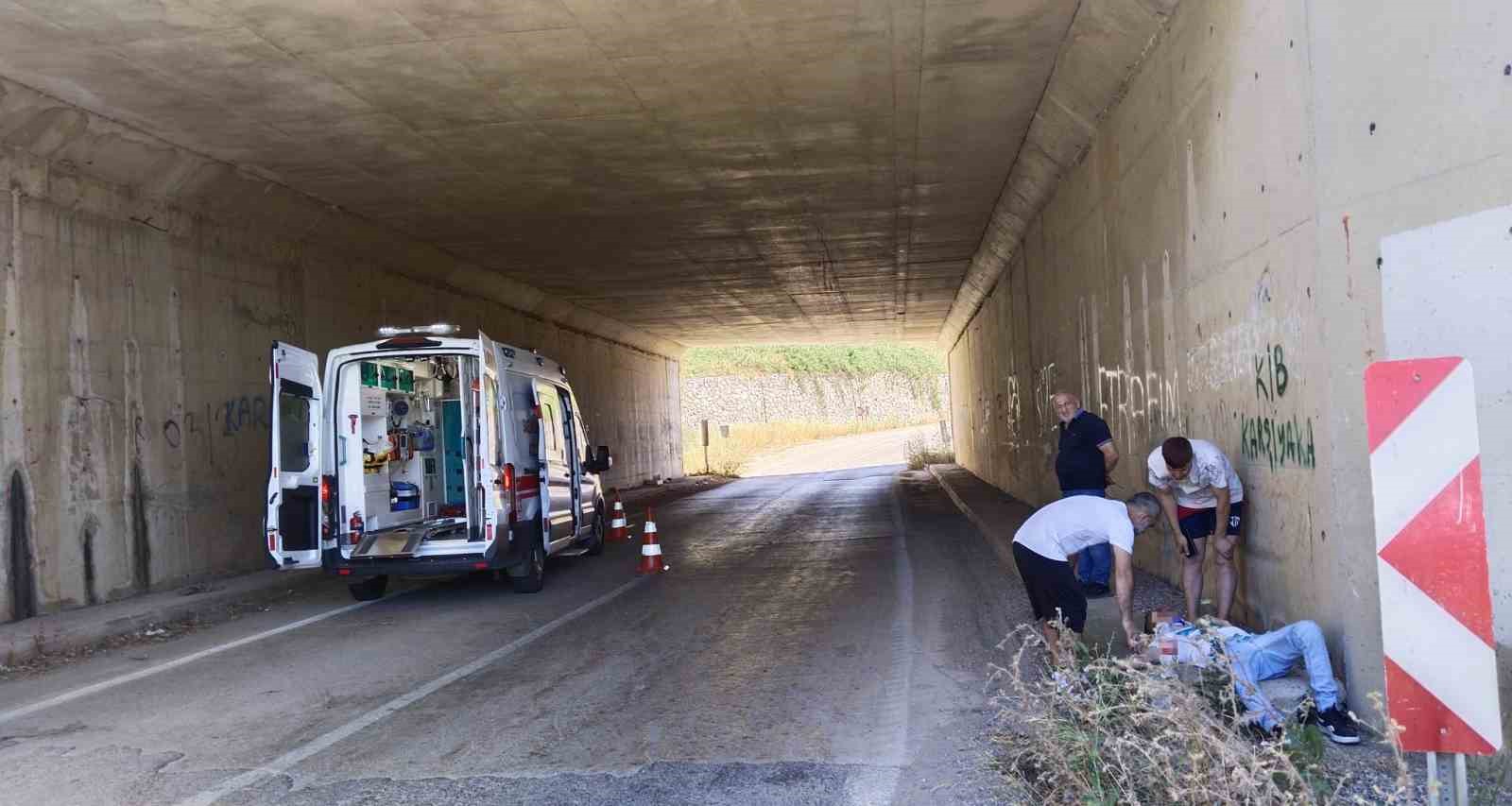 Erdek’te alt geçitte kaza: 1 yaralı