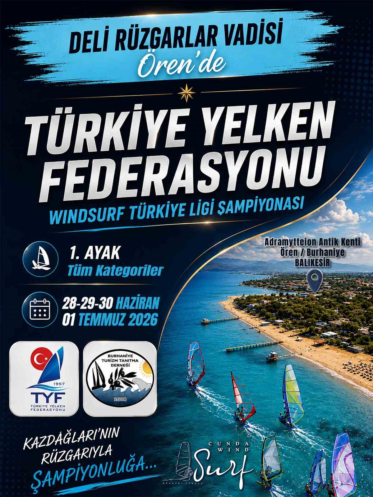 Burhaniye, rüzgar sörfüne hazırlanıyor