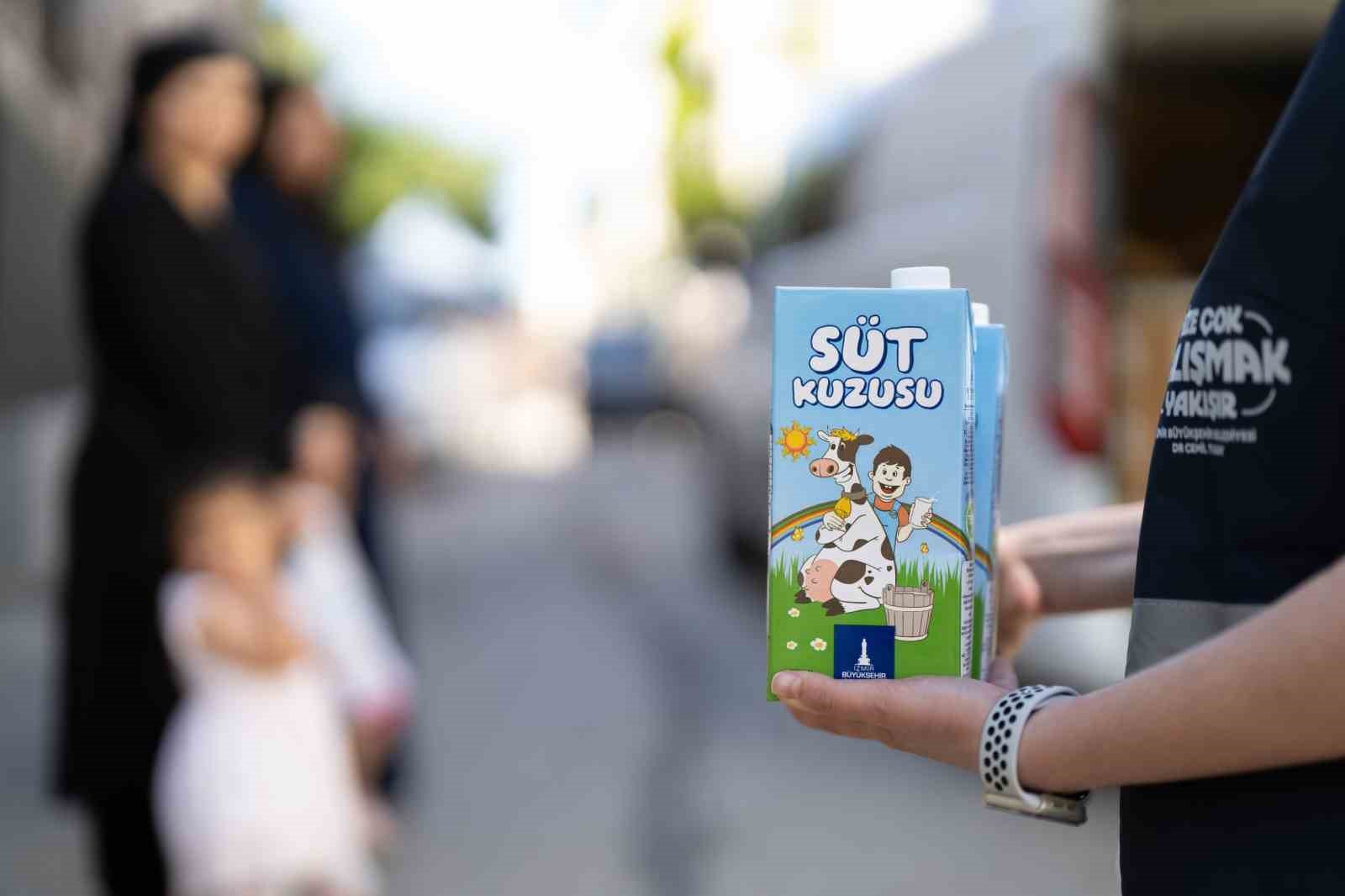Binlerce çocuğa süt desteği başladı
