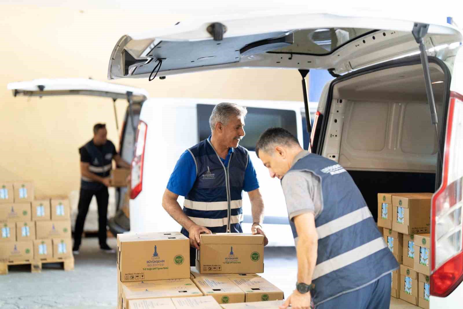 Binlerce çocuğa süt desteği başladı