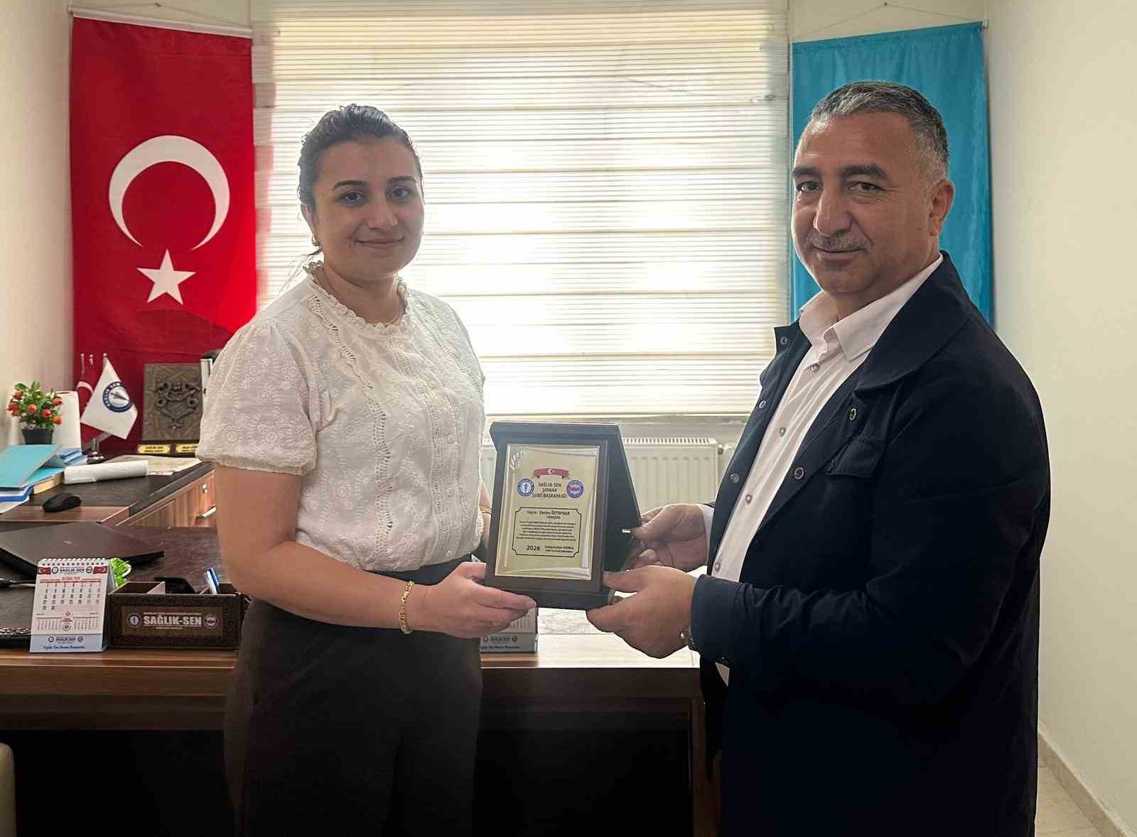 Şırnak’ta görev yapan hemşireye anlamlı veda