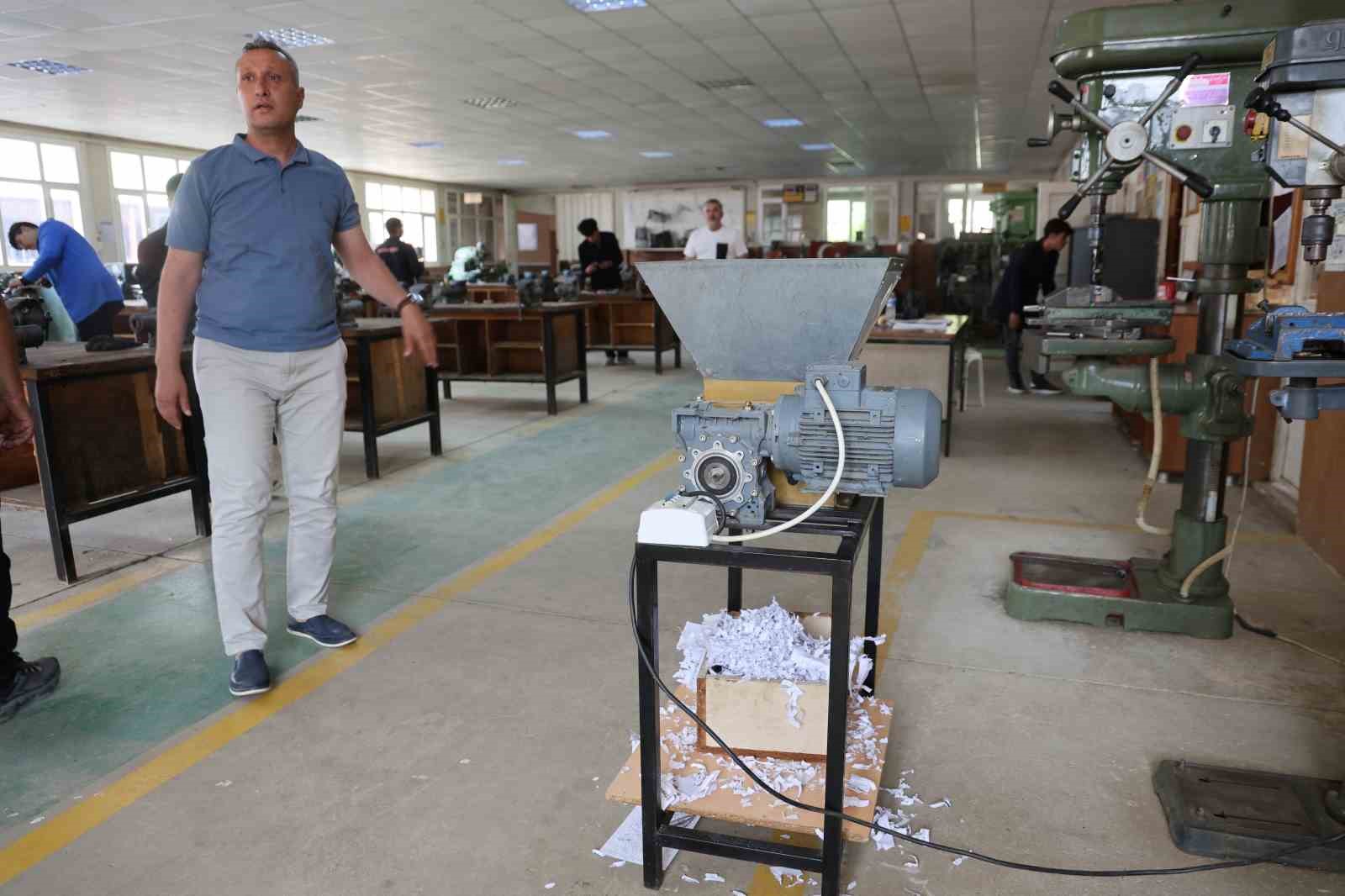 Meslek lisesi öğrencilerinden sıfır atık hamlesi