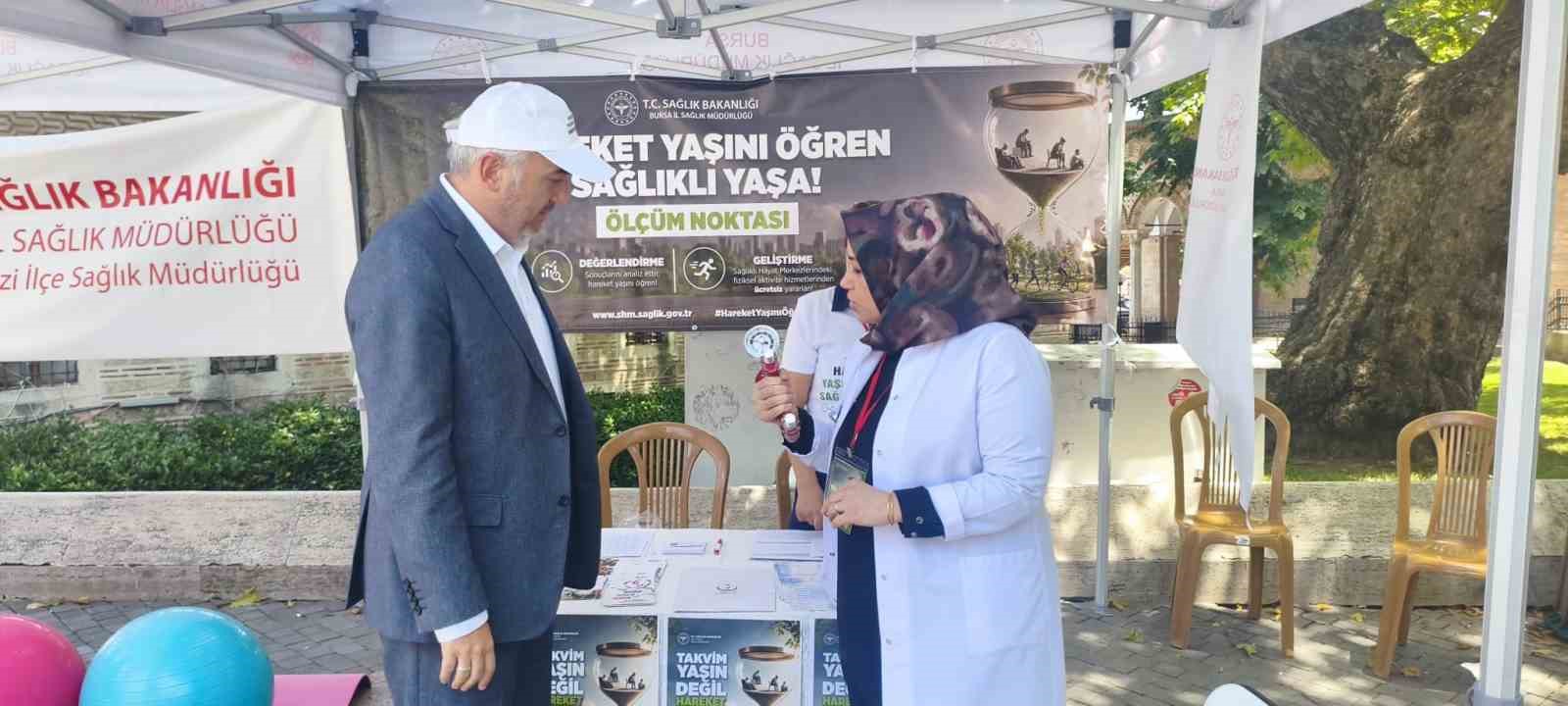 Bursa’da hareket yaşını öğren kampanyasına yoğun ilgi