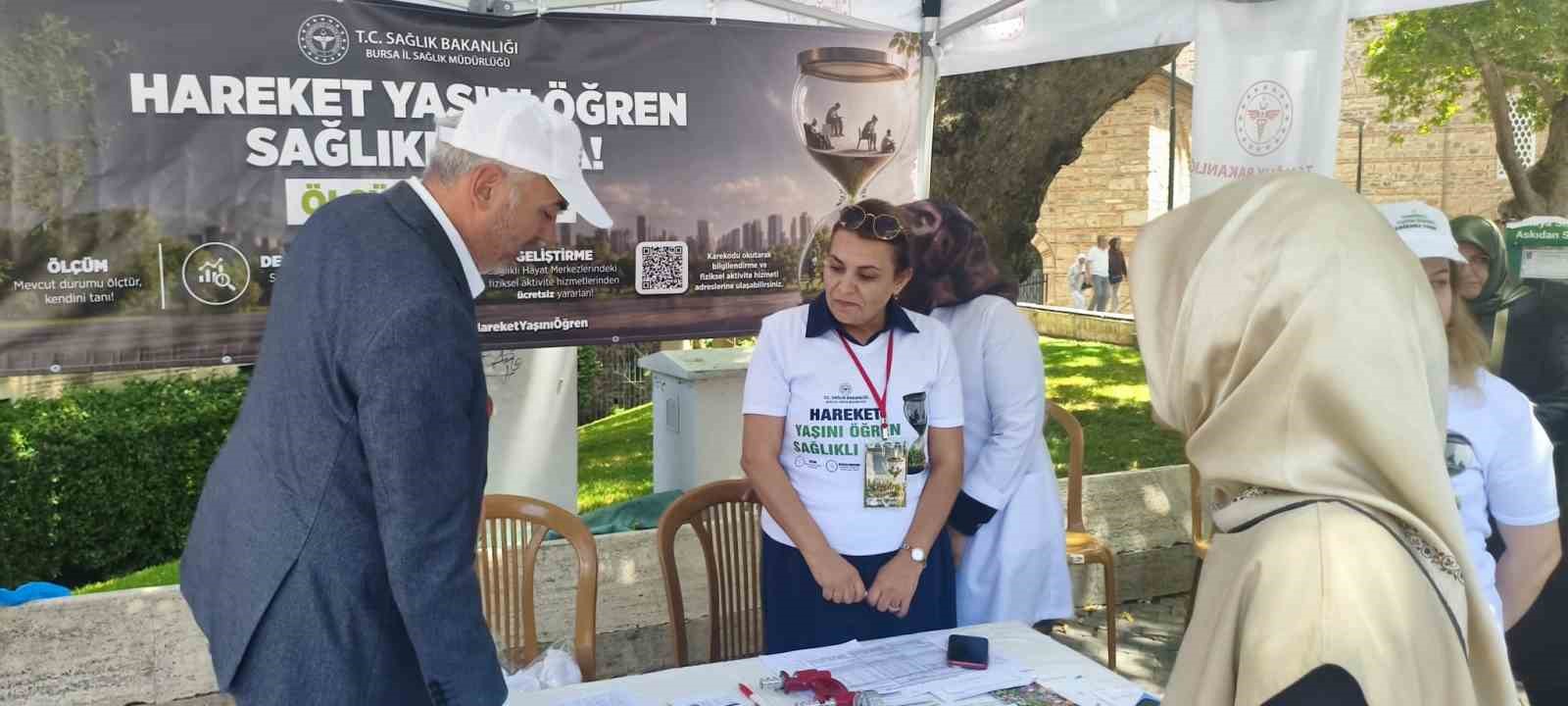 Bursa’da hareket yaşını öğren kampanyasına yoğun ilgi