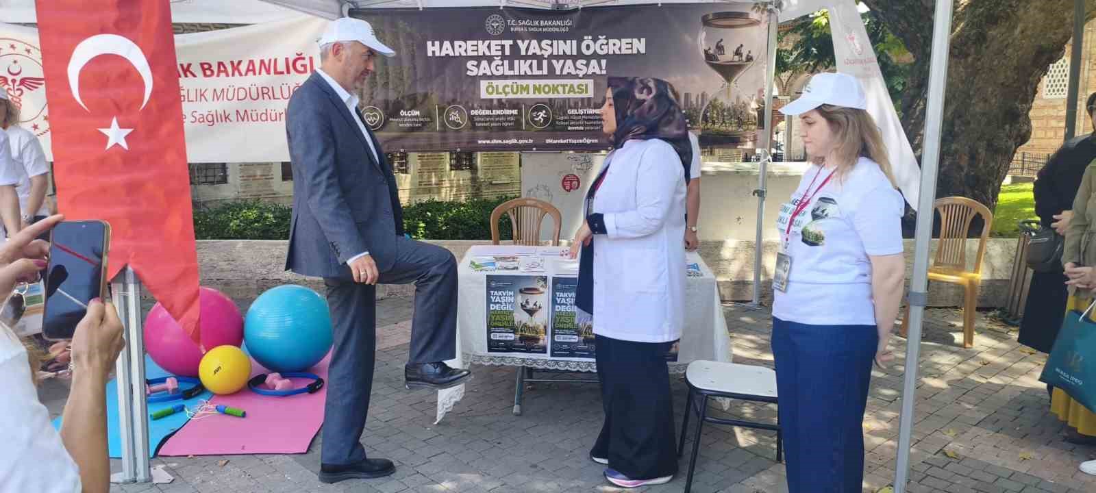 Bursa’da hareket yaşını öğren kampanyasına yoğun ilgi