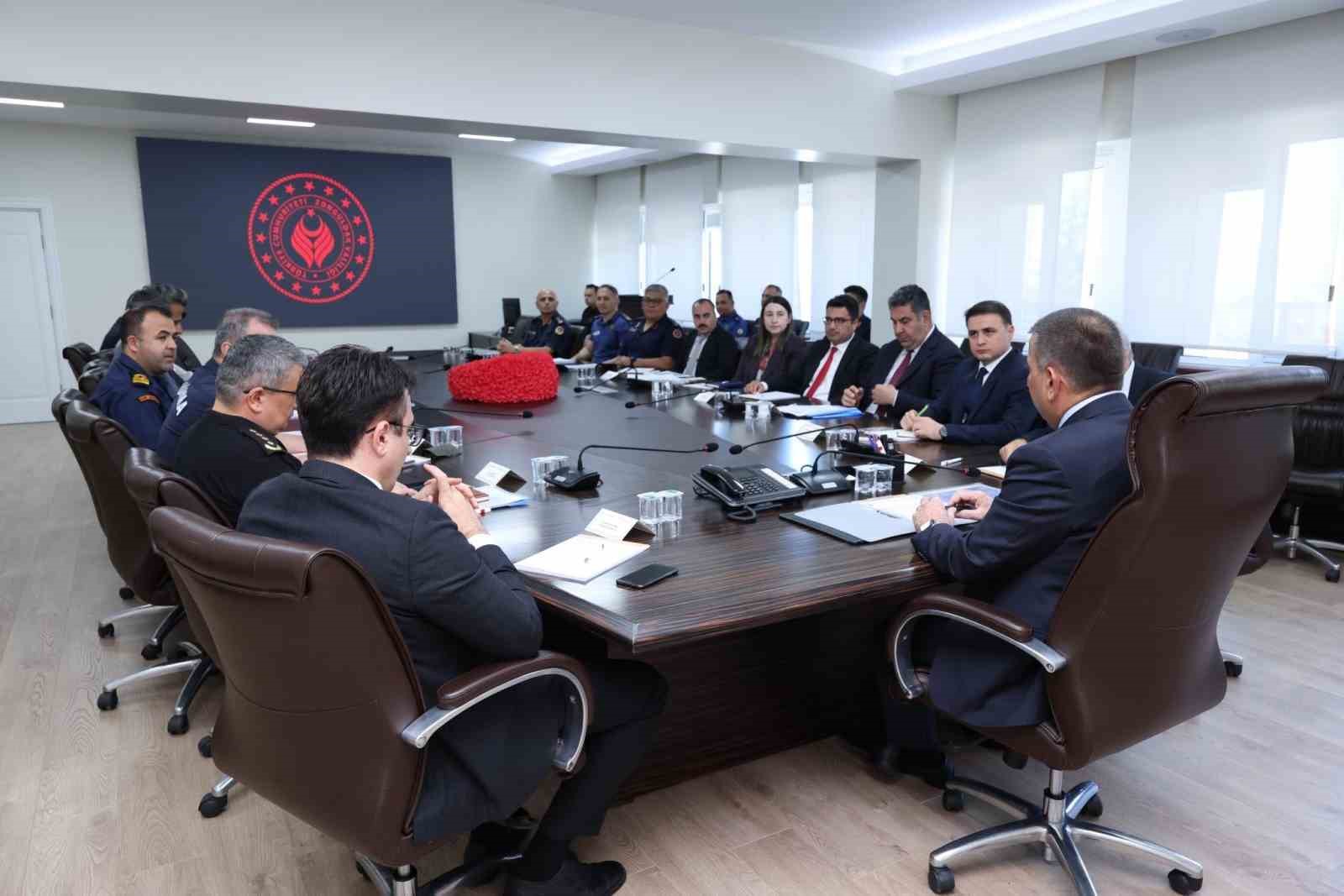 Zonguldak’ta geniş katılımlı Asayiş ve Güvenlik Toplantısı yapıldı