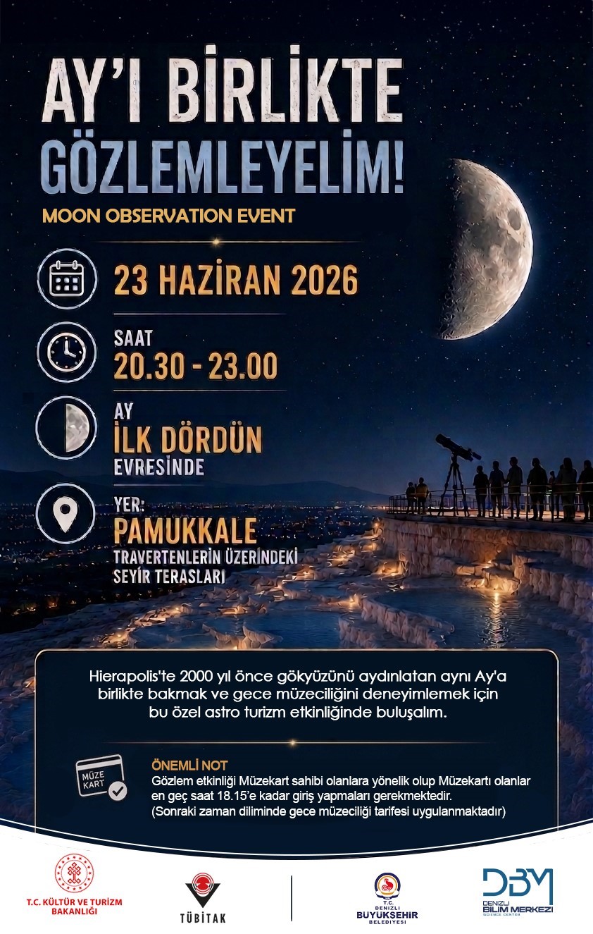 Denizli Bilim Merkezinden gökyüzü tutkunlarına özel etkinlik
