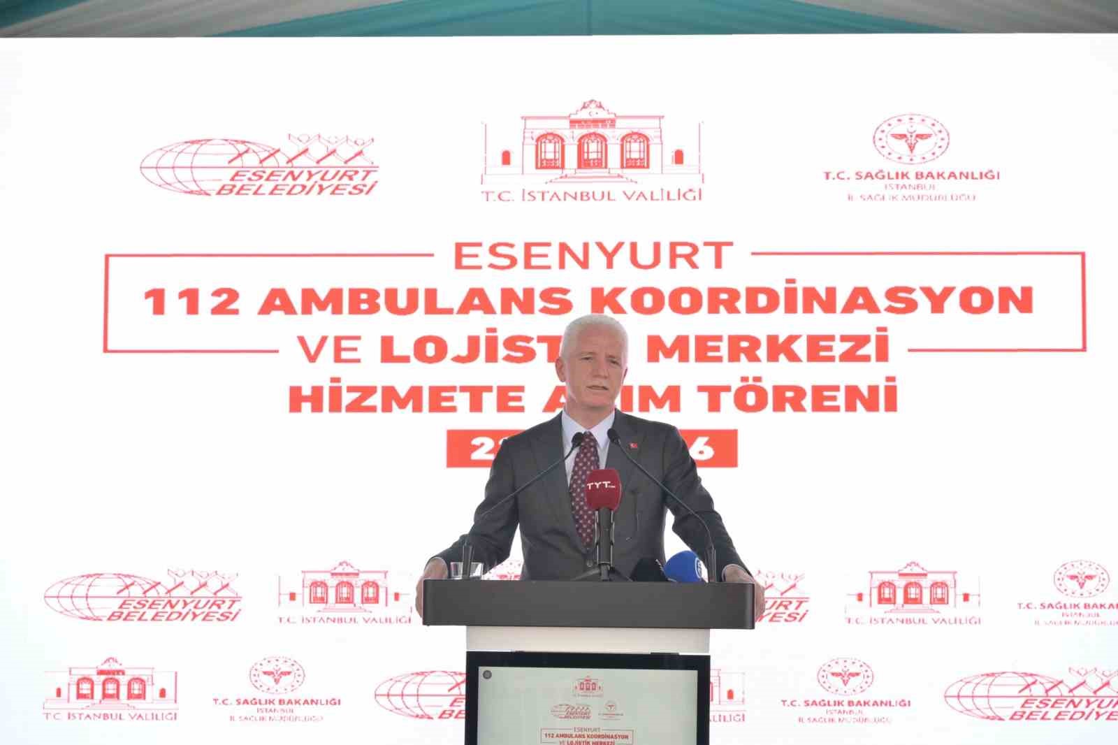 Esenyurt’ta 112 Ambulans Koordinasyon ve Lojistik Merkezi projesi hayata geçti