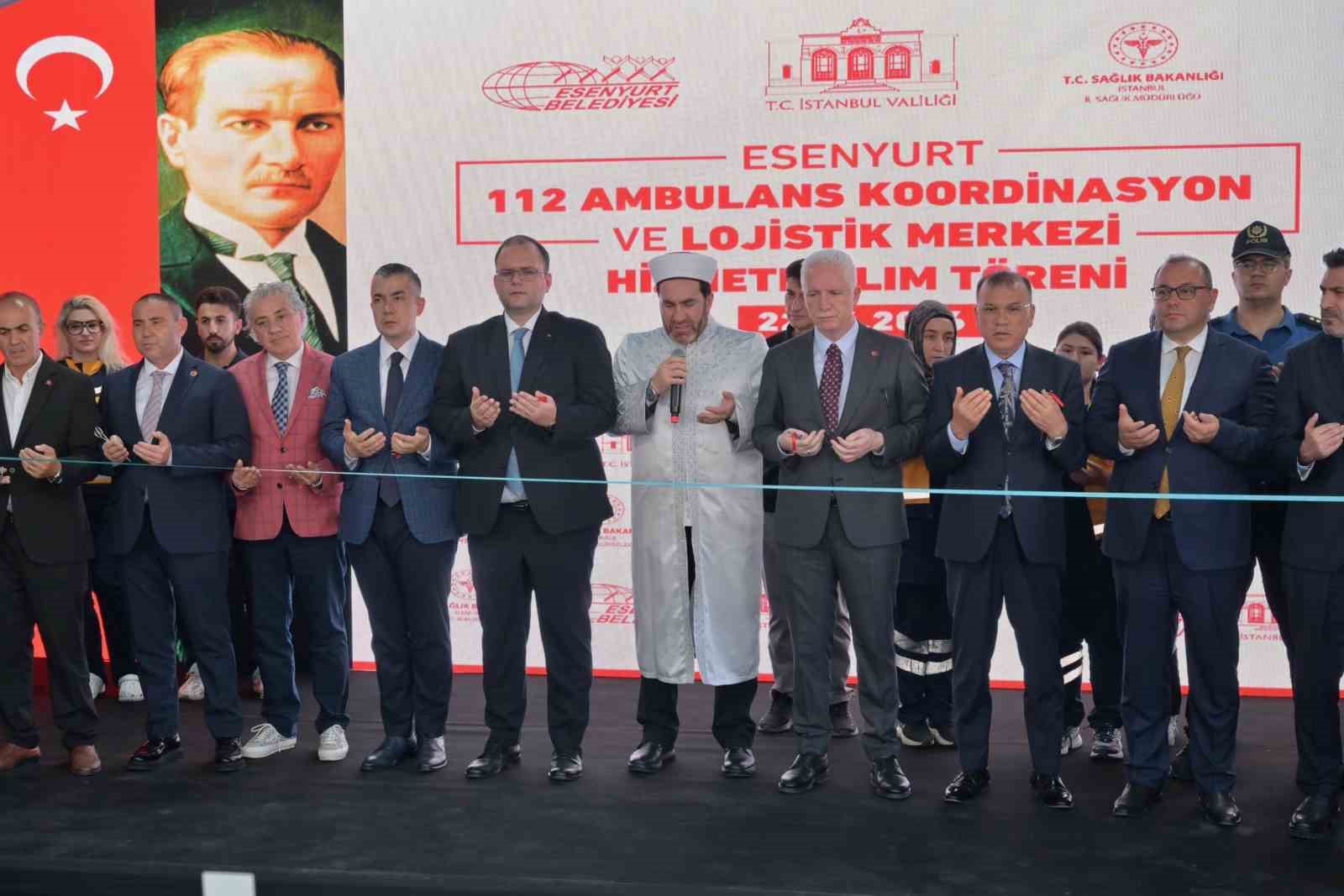Esenyurt’ta 112 Ambulans Koordinasyon ve Lojistik Merkezi projesi hayata geçti