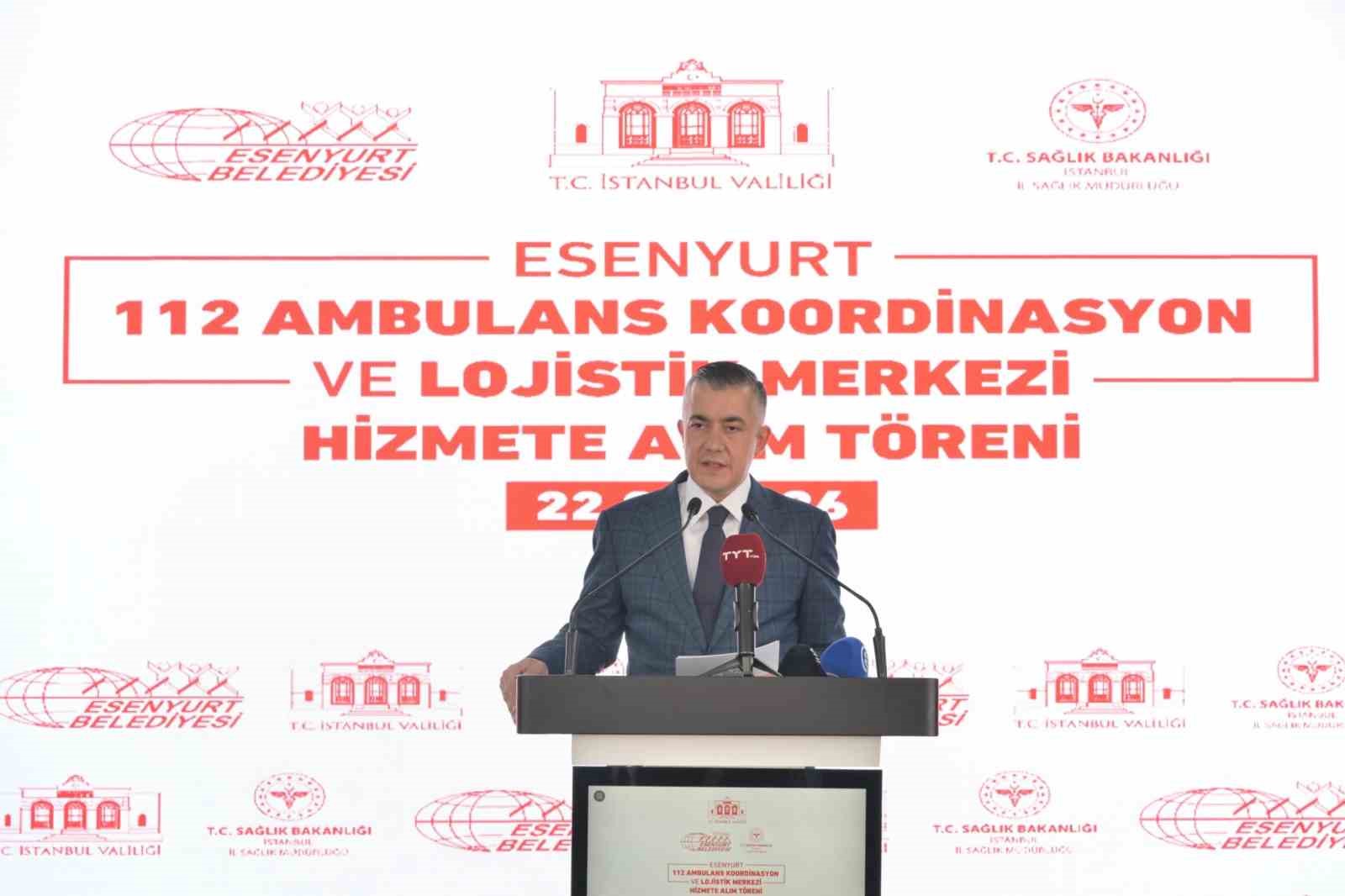 Esenyurt’ta 112 Ambulans Koordinasyon ve Lojistik Merkezi projesi hayata geçti