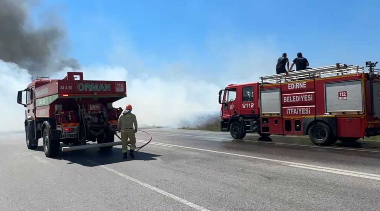 Alevler hobi bahçelerine ve buğday tarlasına sıçradı