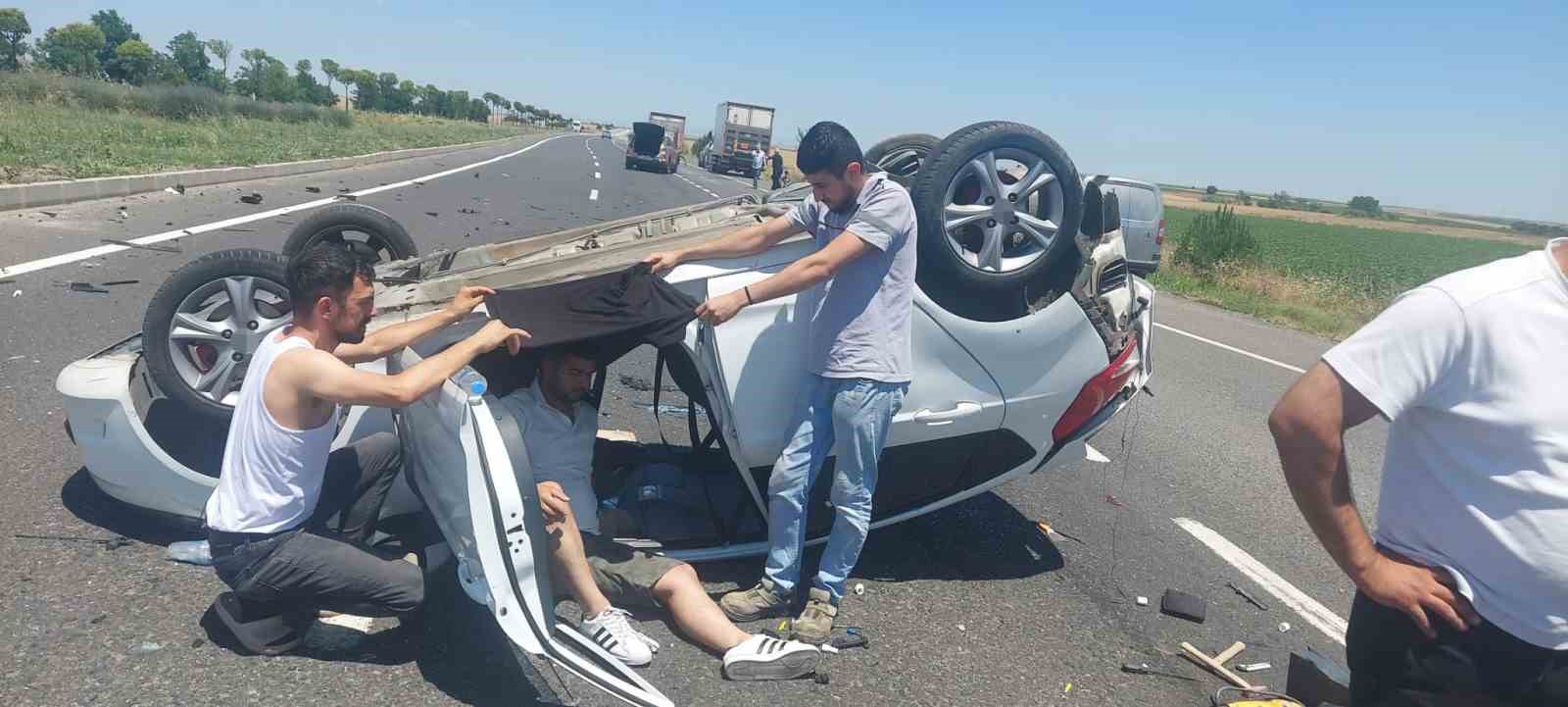 Tekirdağ’da trafik kazası: 3 yaralı