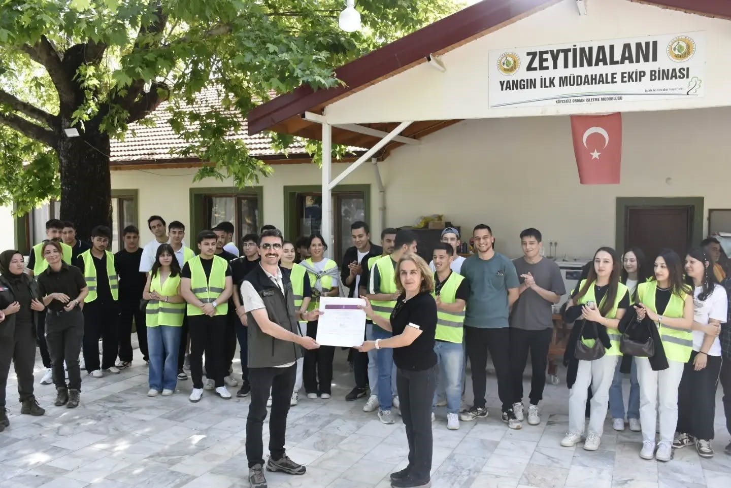 Köyceğiz’de Yüksekokul öğrencileri sahada uygulama yaptı