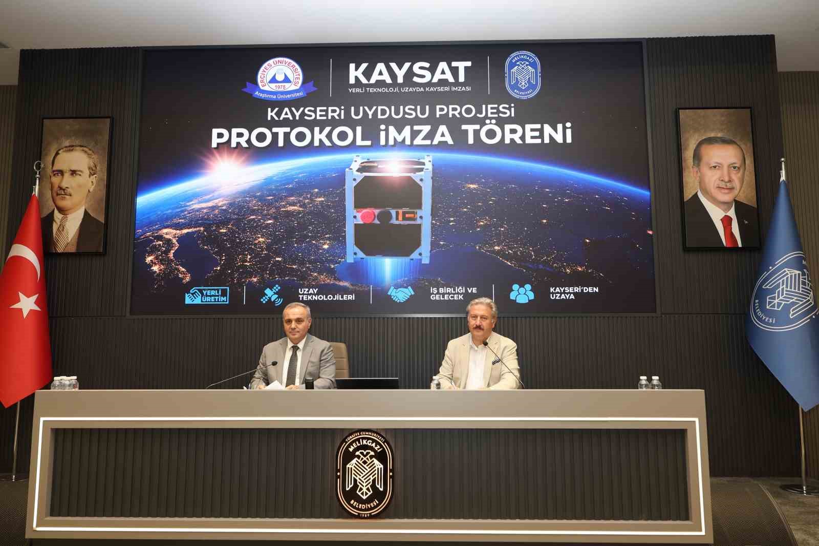 Meteoroloji uydusu KAY-SAT için Melikgazi Belediyesi’nde işbirliği protokolü