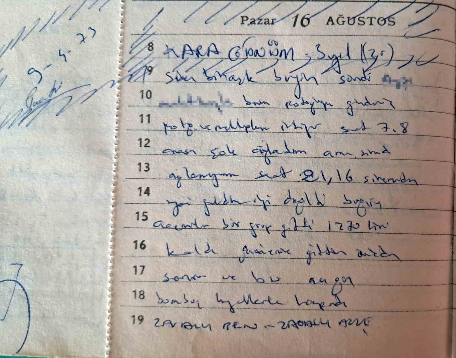 55 yıllık asker hatıra defteri, bir aşkı, ayrılığı ve dönemin izlerini gün yüzüne çıkardı