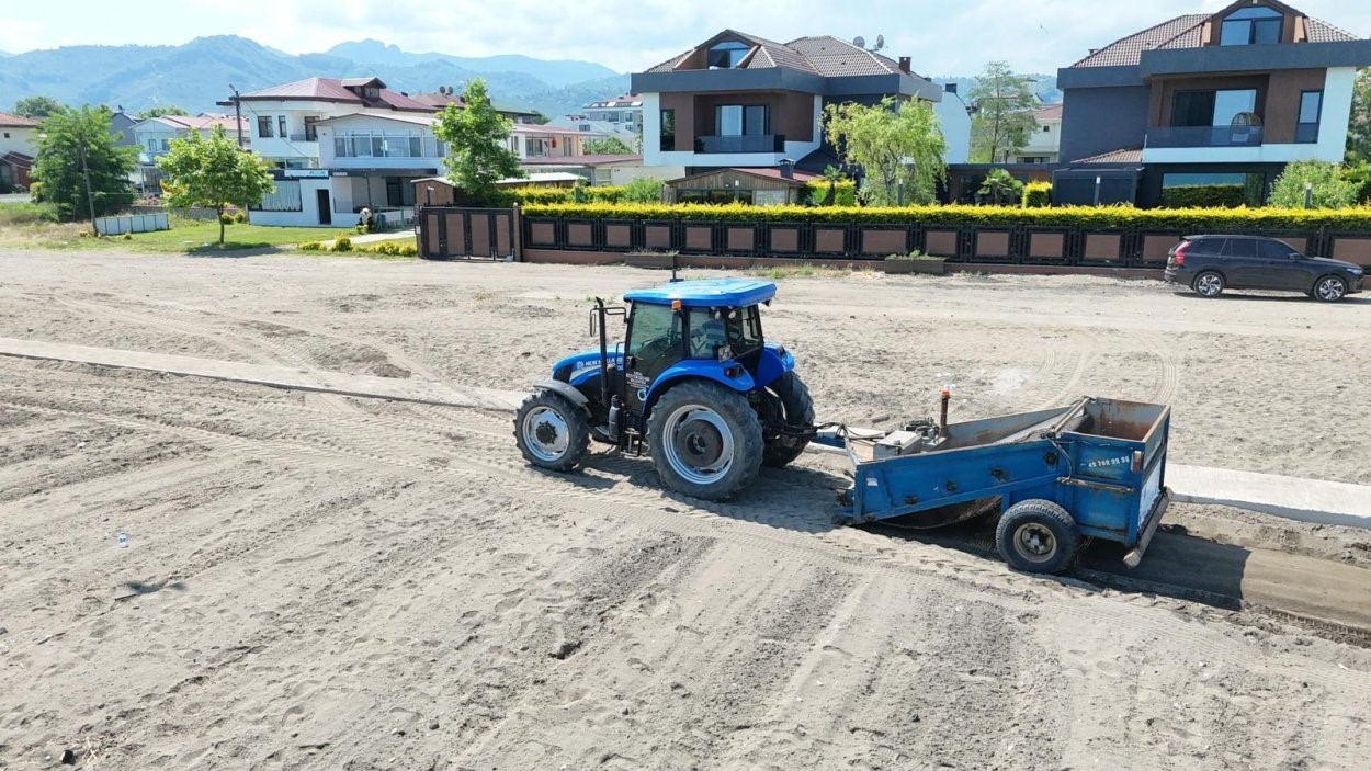 Ordu’da plajlarda temizlik ve bakım çalışmaları