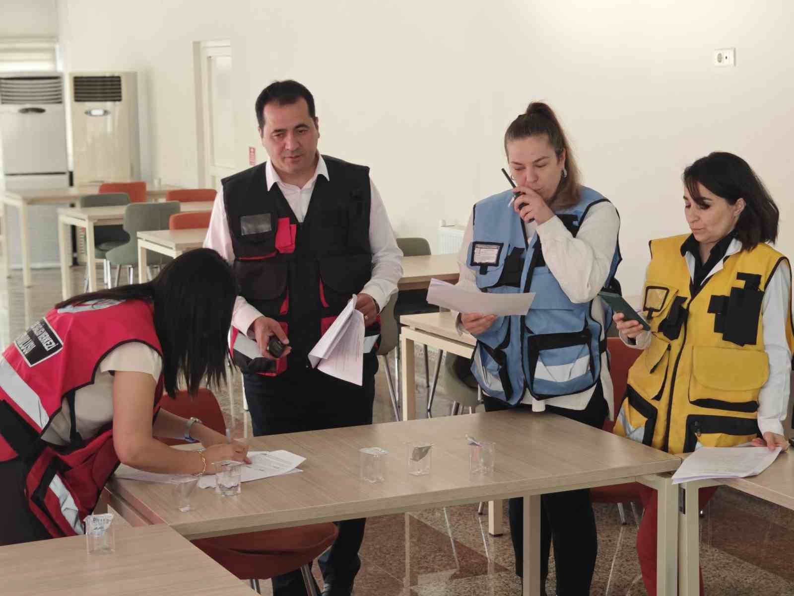 Menteşe Devlet Hastanesi Afet ve Acil durumlara karşı teyakkuzda