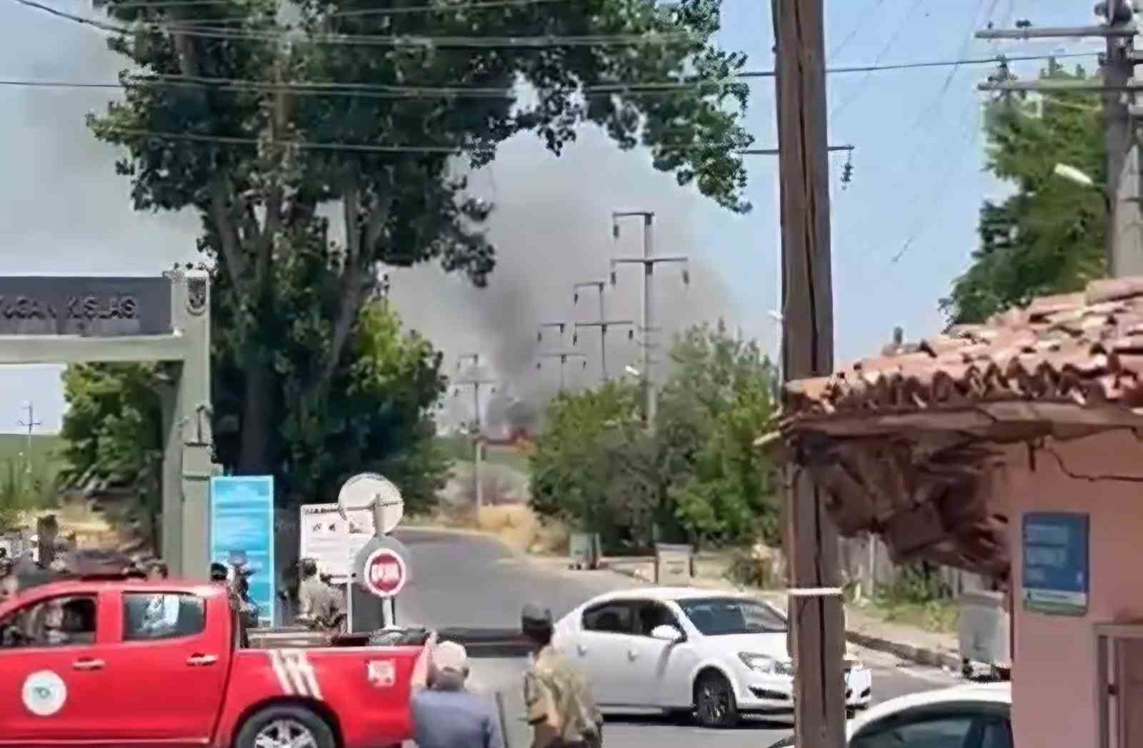 Tekirdağ’da ot yangını paniğe neden oldu