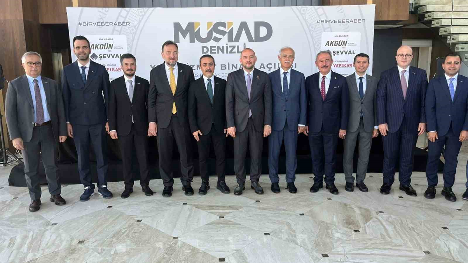 Muğla MÜSİAD, Denizli Şubesinin yeni hizmet binası açılışına katıldı