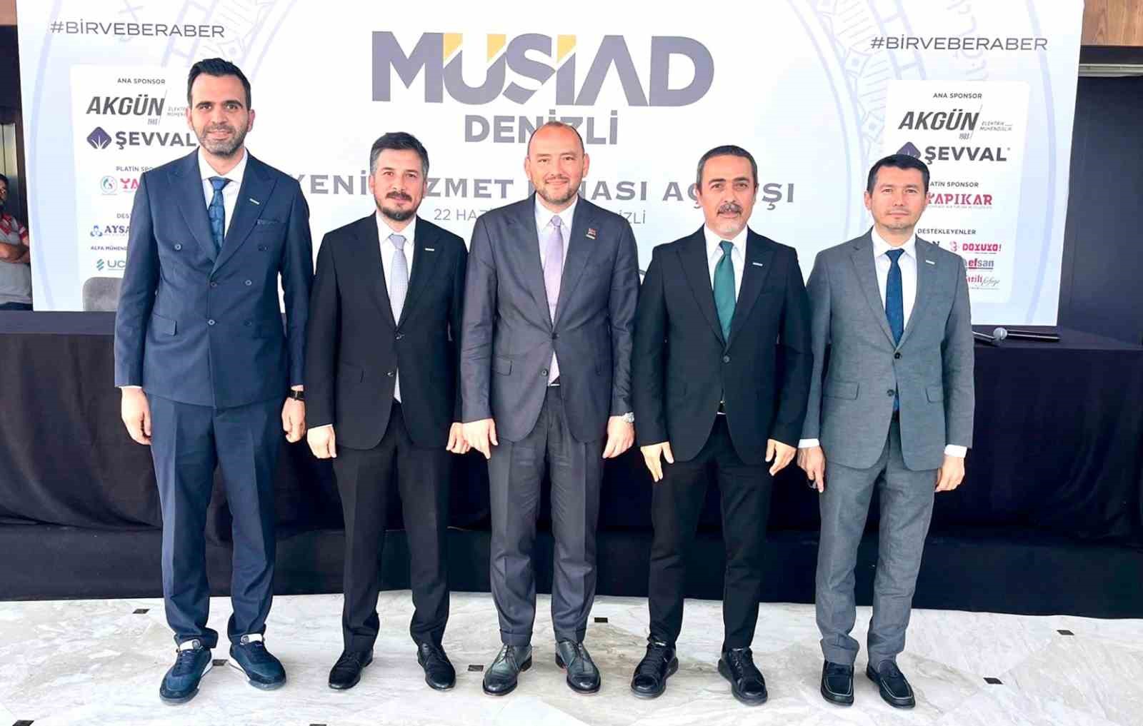 Muğla MÜSİAD, Denizli Şubesinin yeni hizmet binası açılışına katıldı