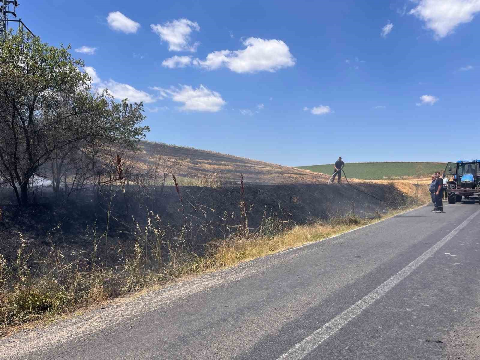 Tekirdağ’da 25 dönüm buğday ekili alan yandı