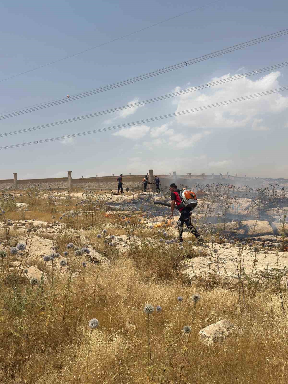 Mardin’de farklı noktalarda çıkan yangınlara müdahale sürüyor