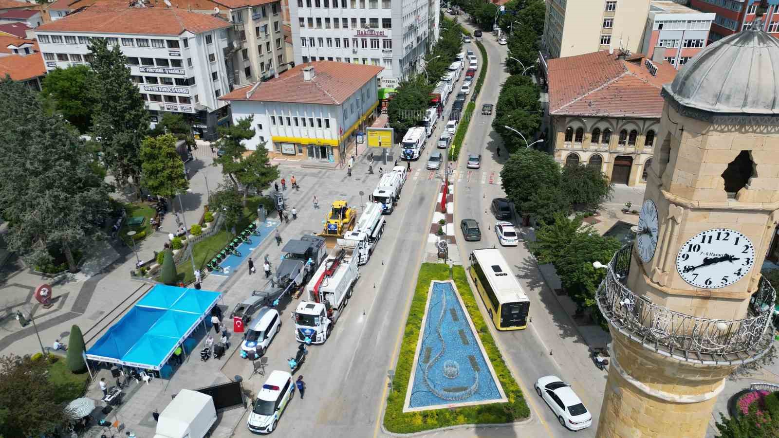 Çorum Belediyesi 83 milyon liralık yeni araç filosunu hizmete aldı