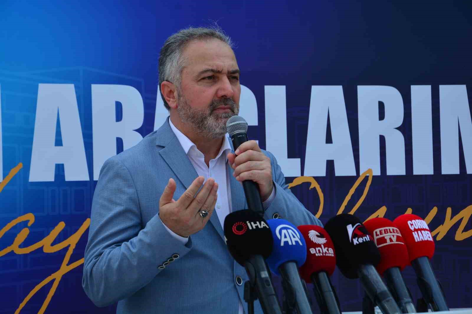 Çorum Belediyesi 83 milyon liralık yeni araç filosunu hizmete aldı