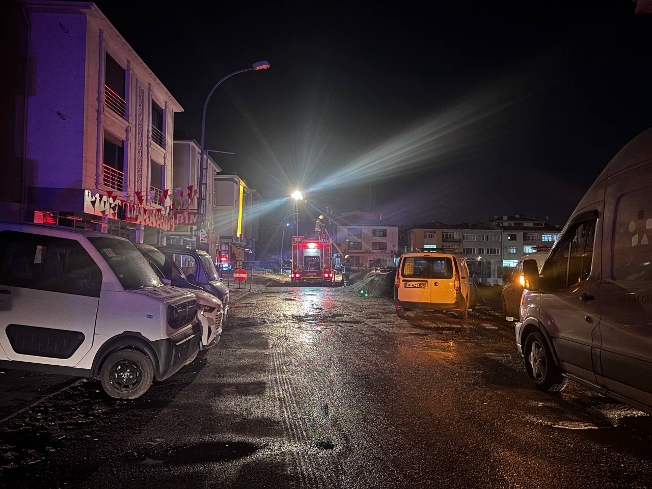 Erzincan’da inşaat sahasında doğal gaz sızıntısı paniği