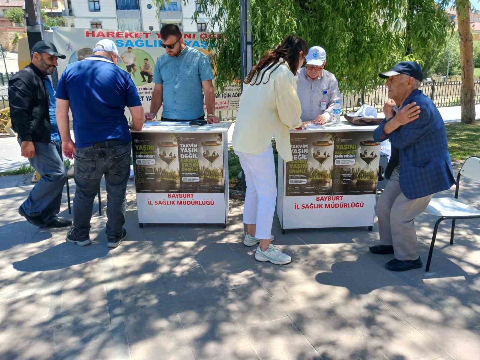 Bayburt’ta hareket yaşı taramaları sürüyor