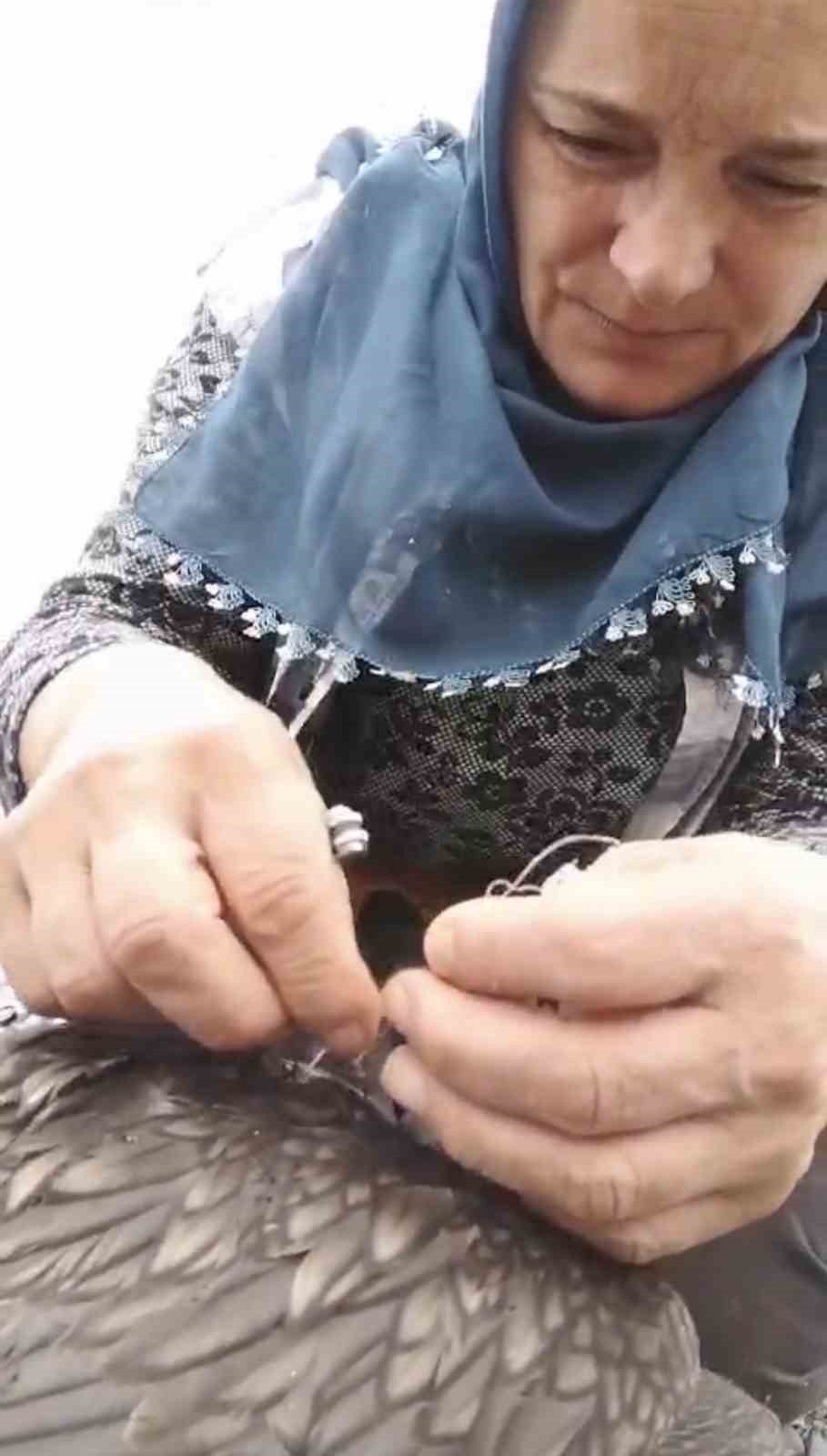 Trabzon’da karabatak kurtarma operasyonu gülümsetti