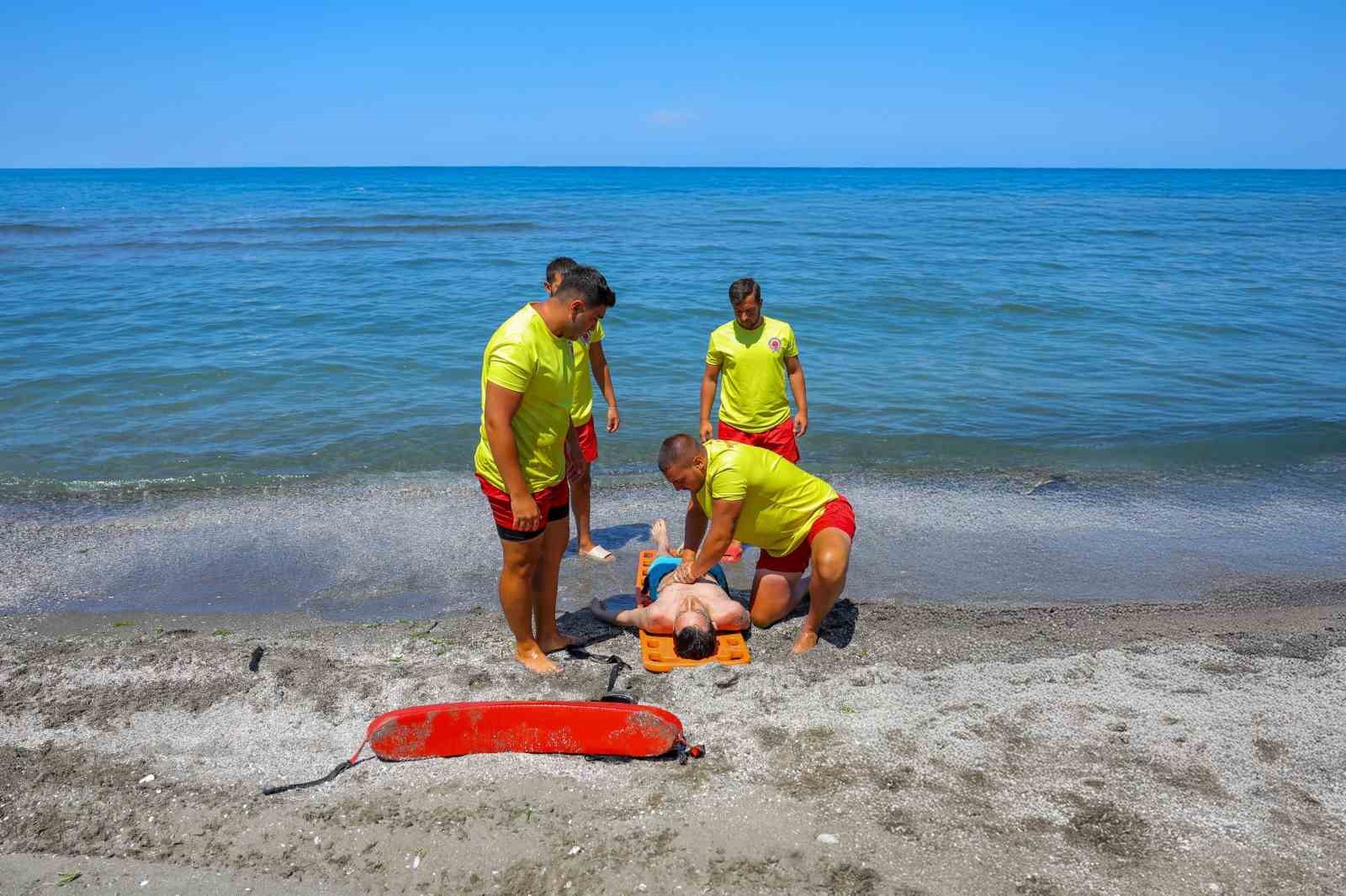 Samsun’da boğulma vakalarına karşı tatbikat