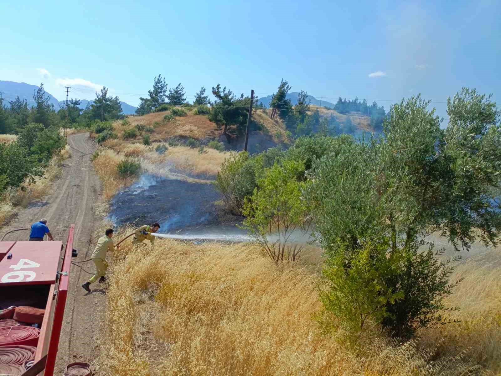 Kahramanmaraş’ta bahçe yangını
