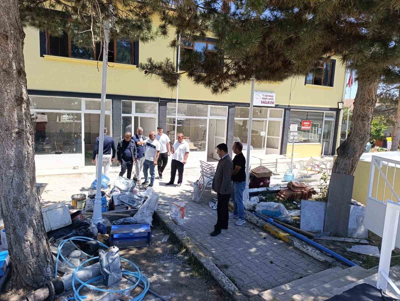 Cezaevi iş yurtları ile İl Özel İdaresi iş birliğiyle köy konağı ve kamu binaları yenileniyor