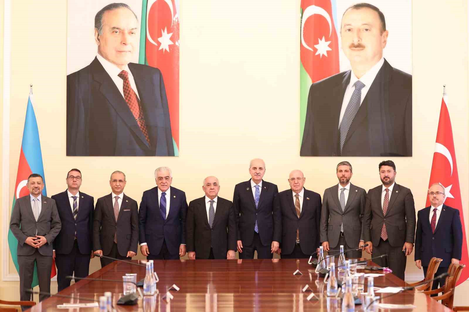 TBMM Başkanı Kurtulmuş, Azerbaycan Başbakanı Esedov ile görüştü