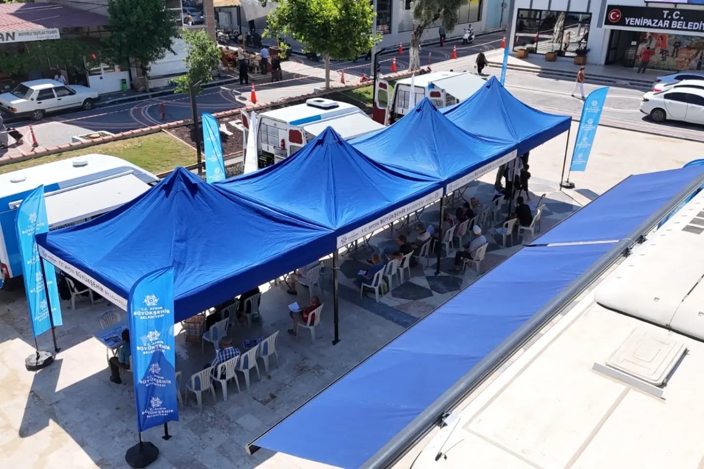 Aydın Büyükşehir Belediyesi’nin mobil hizmetleri Yenipazar’da yoğun ilgi gördü