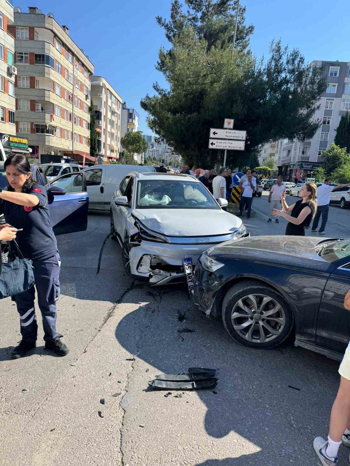 Samsun’da zincirleme kaza