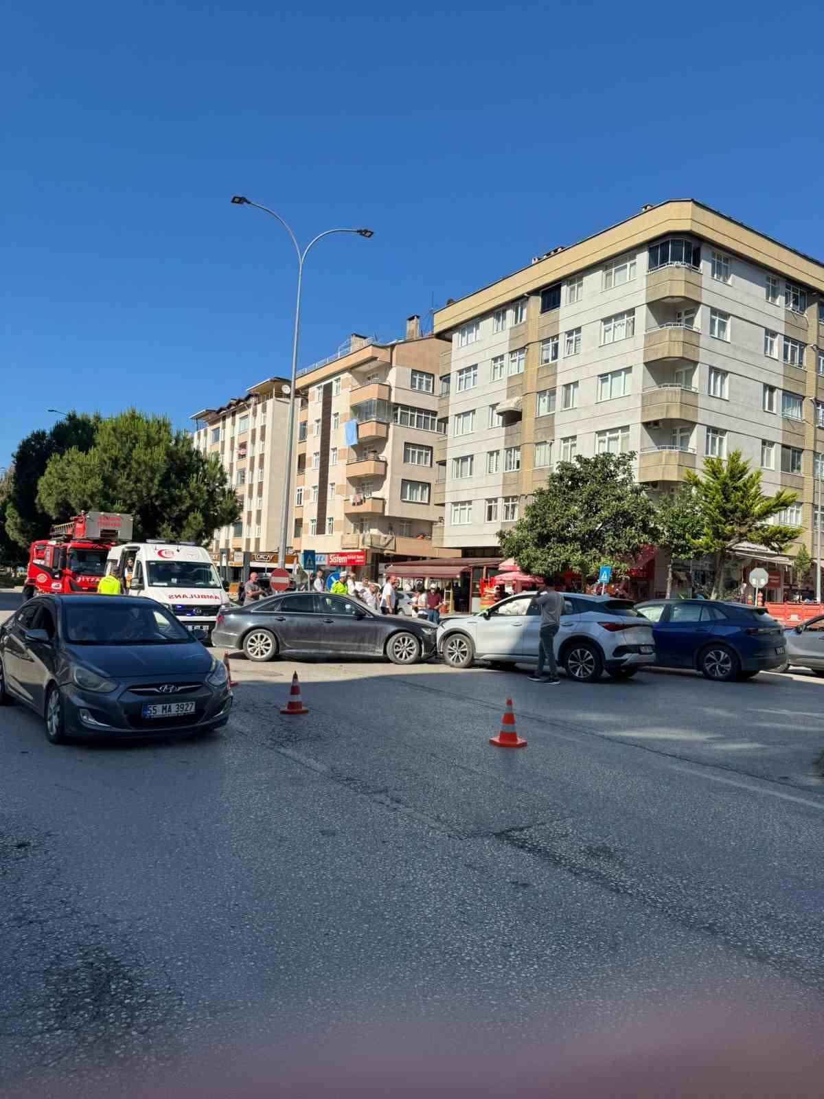 Samsun’da zincirleme kaza