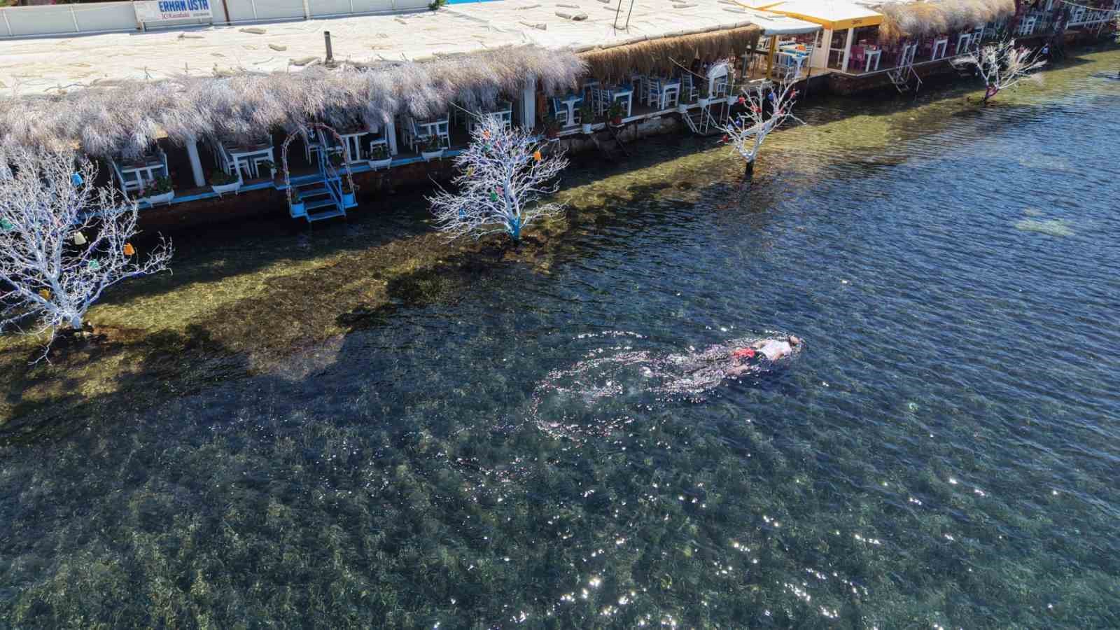 Deniz dibi temizliği Gümüşlük’te devam etti
