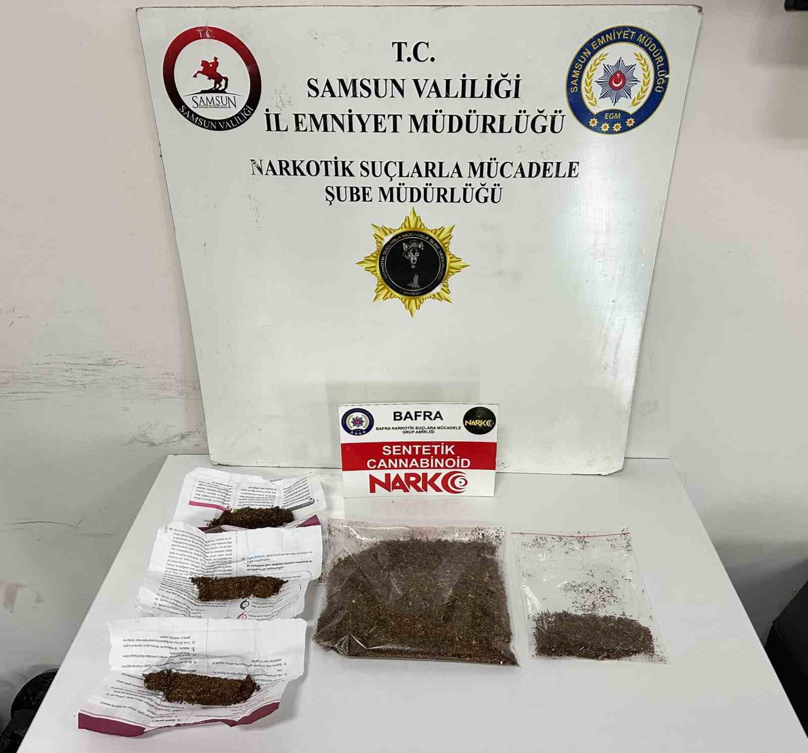 Bafra’da narkotik operasyonu: Uyuşturucu ticareti yaparken yakalandı
